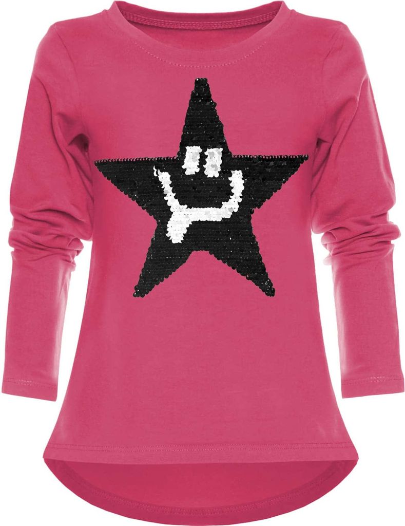 BEZLIT Mädchen Wende Pailletten Pullover mit süßem Motiv Pink 104