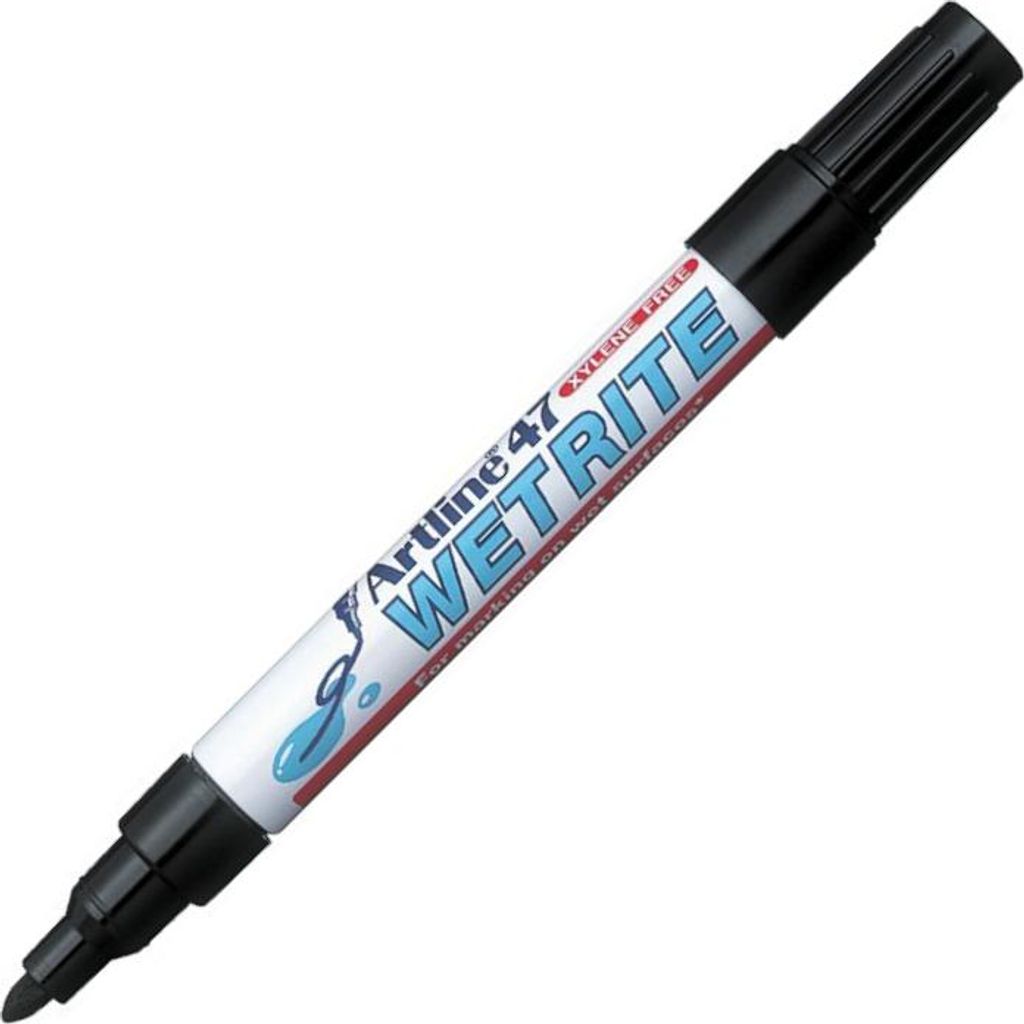 Toma Artline WETRITE Permanent Marker AR-047 zum Schreiben auf nassen Oberflächen Schwarz