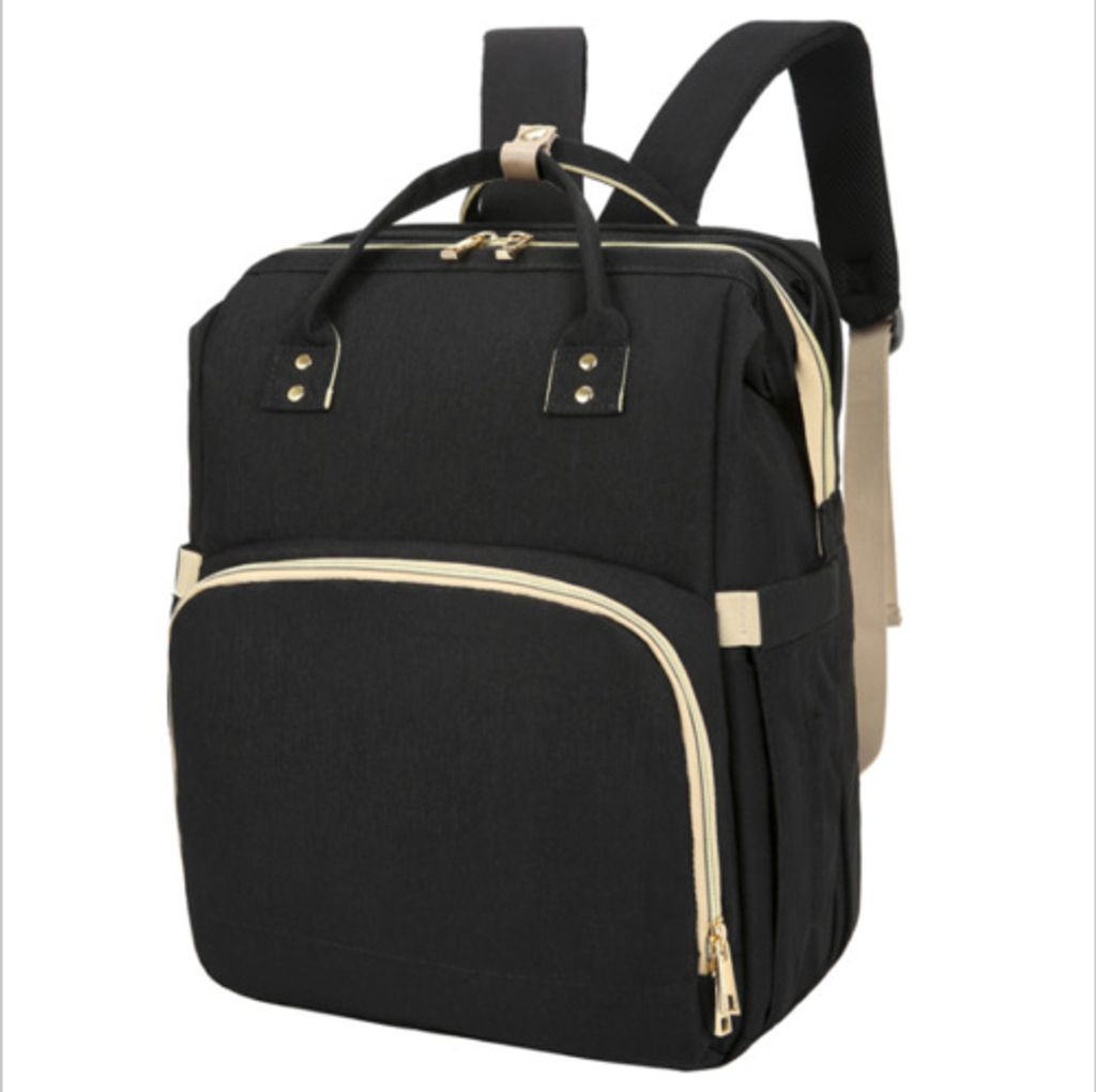 Schwarz Wasserdichte Mutterschaft Tasche Baby Windel Wickelrucksack Mummy Rucksack
