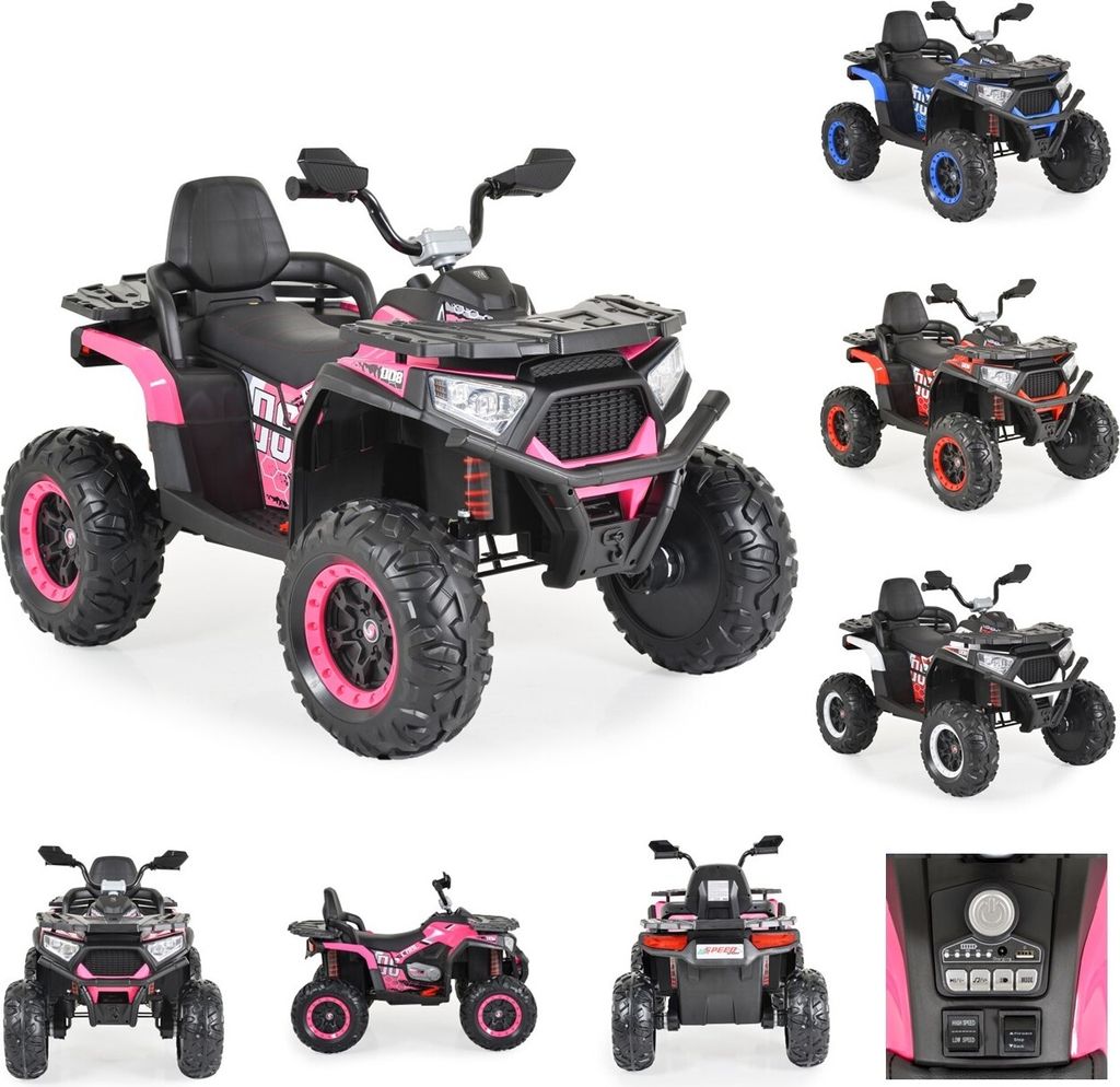 Moni Kinder Elektro-Buggy Cool NEL-007, EVA-Reifen, Scheinwerfer, Musikfunktion rosa