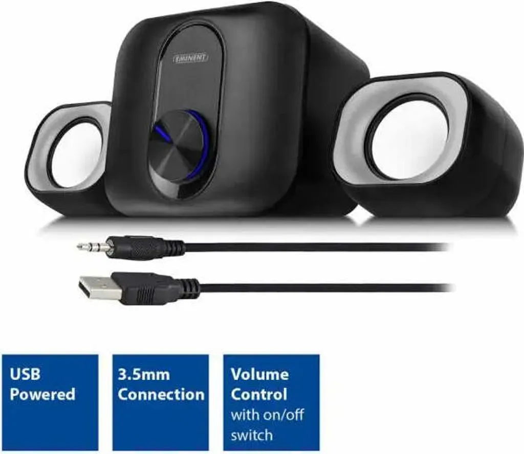 Kit Audio 2.1 Eminent USB: Design e Bassi per il tuo Home Office - 5