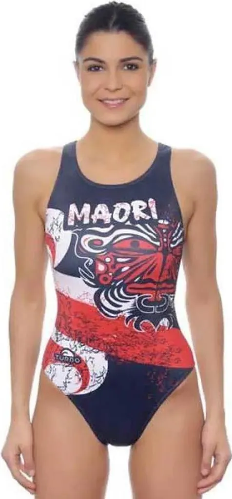 Maillot Turbo Maori Flag Bleu L Haute Résistance et Séchage Rapide