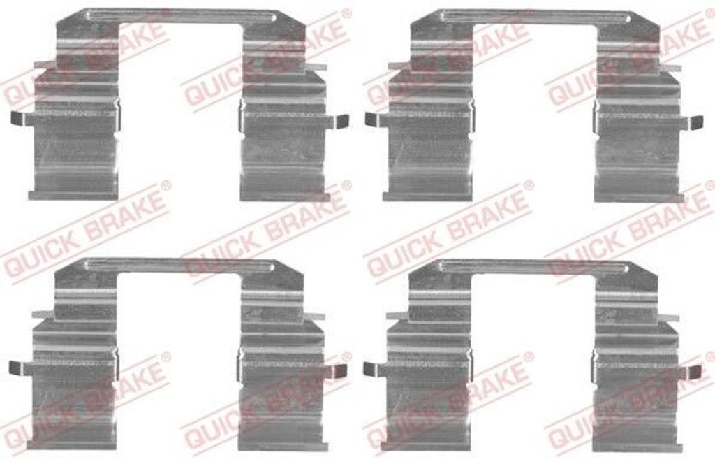 QUICK BRAKE 109-1833 Zubehörsatz Scheibenbremsbelag Vorne für SUBARU IMPREZA Stufenheck (GD) IMPREZA Station Wagon (GG)