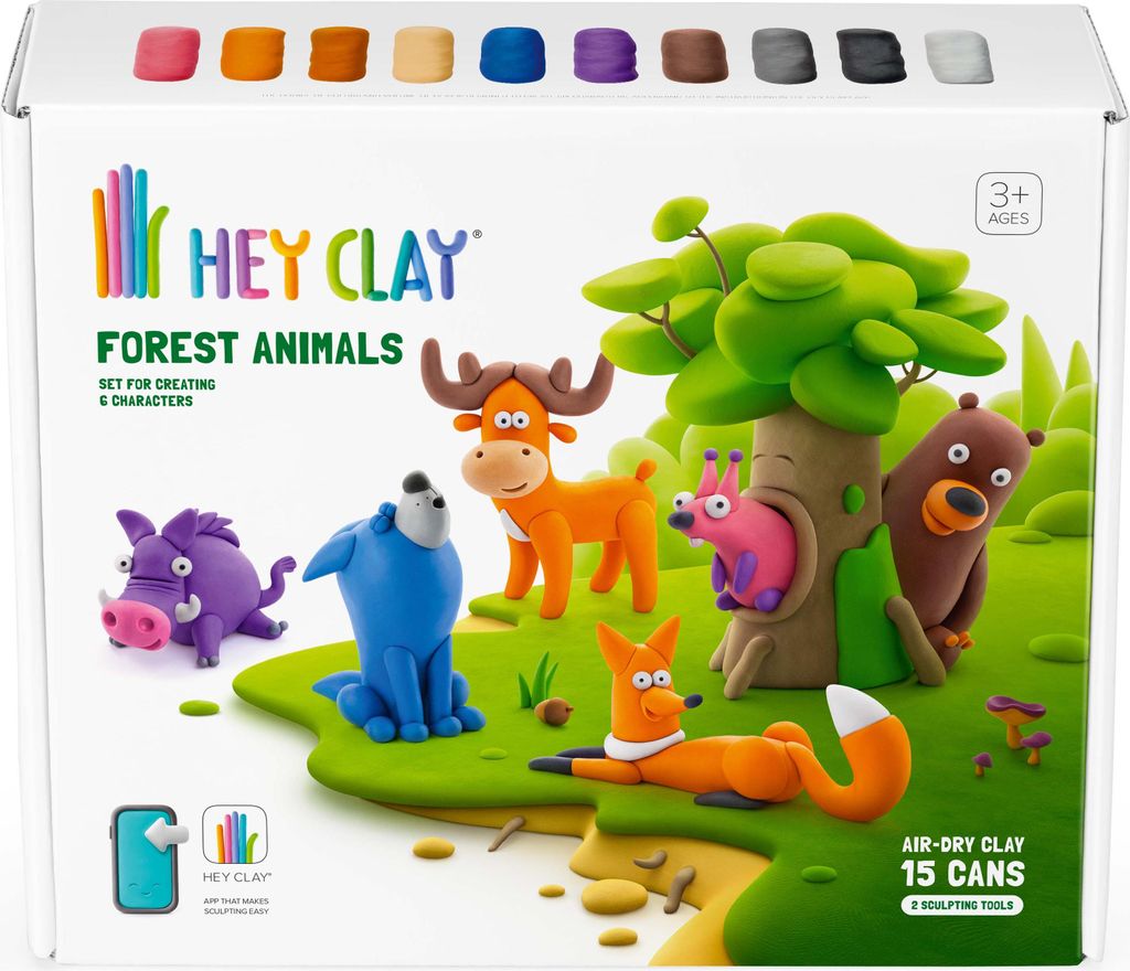 HEY CLAY Waldtiere Produktbild 