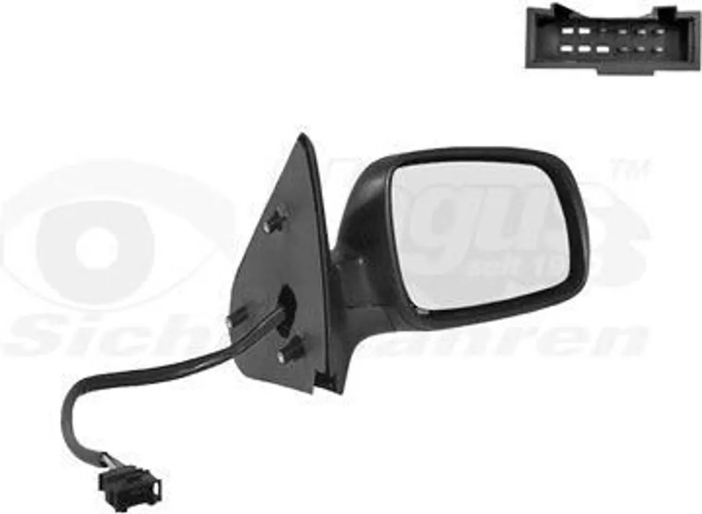 Remplacer rétroviseur droit VW Polo Classic 6V2 miroir convexe chauffant