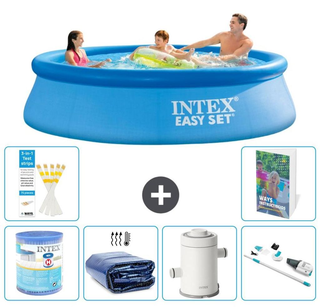Easy Set Pool Rund - 305x76 cm - 7-teilig S120