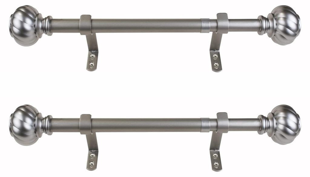 Decopolitan gordijnstang met draaiknop, 30,5 tot 50,8 cm, Productafbeelding 