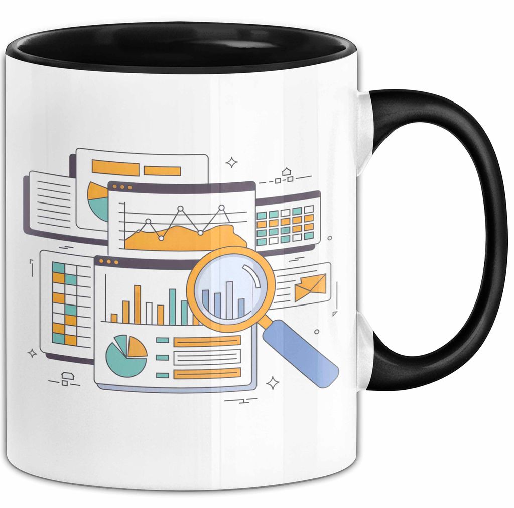 Daten Analyst Tasse Geschenk Lustige Geschenkidee Spruch Für Erkenntnis Sucher (Schwarz)