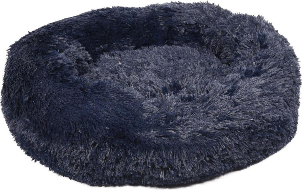 Flamingo Hundebett Krems rund marineblau, Maße: 50 cm
