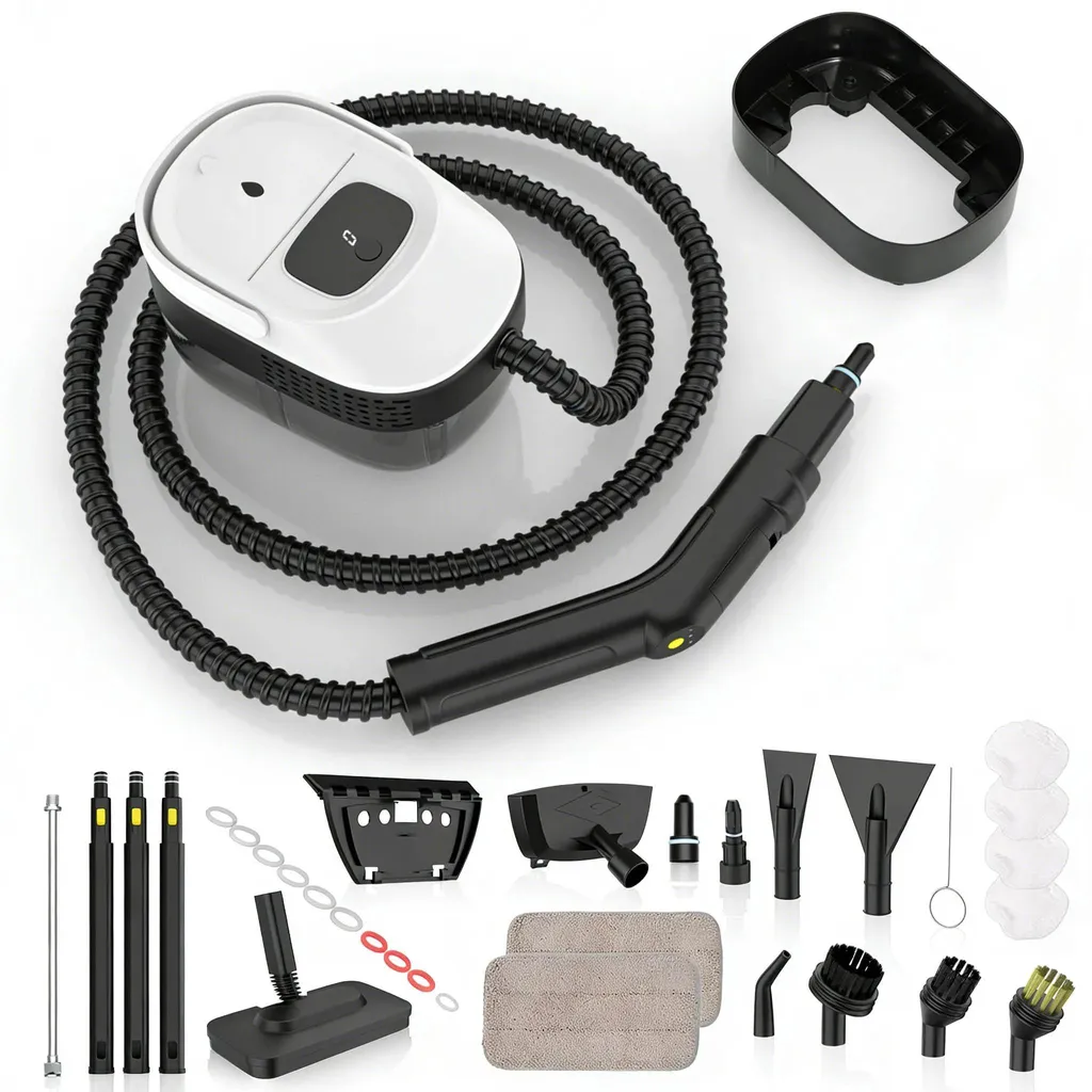 Nettoyeur Vapeur Puissant 2500W et Réglable avec Lot de 17 Accessoires