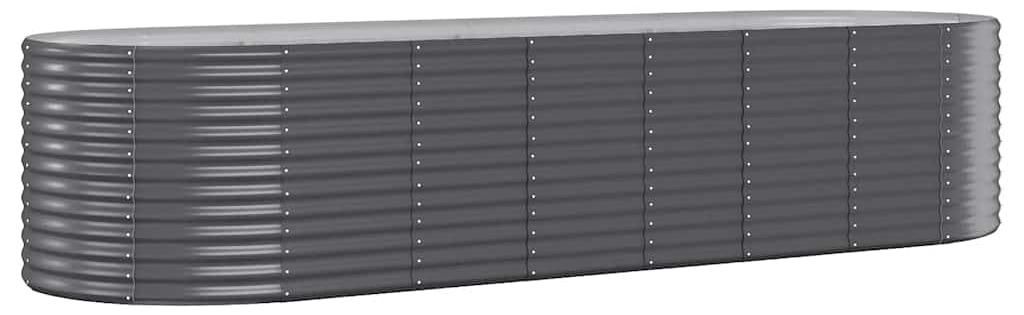 vidaXL Hochbeet Verzinkter Stahl 322x100x68 cm Anthrazit Produktbild 
