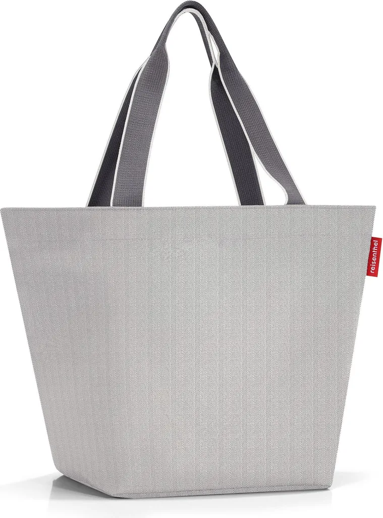 Sac de course solide Herringbone Grey pour éviter les déchirures