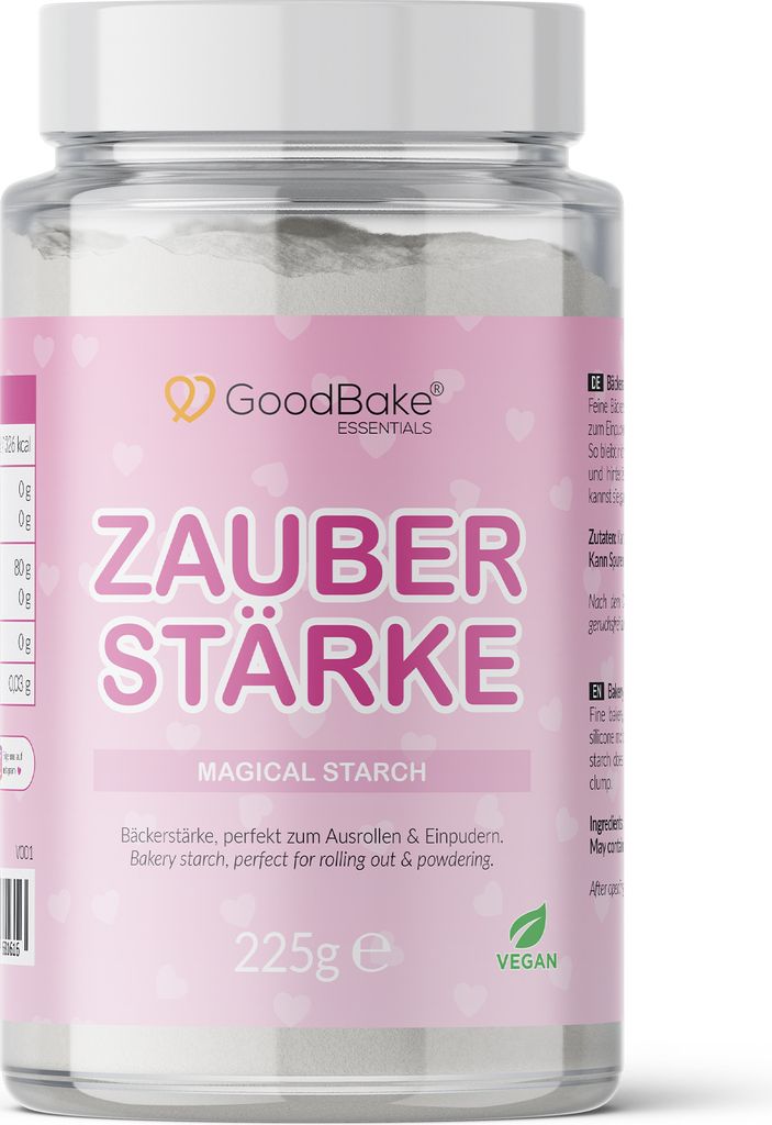 GoodBake Zauberstärke, feine Bäckerstärke(225g), zum Ausrollen von Fondant