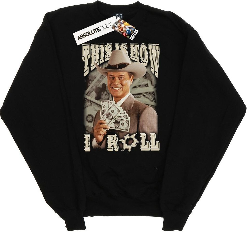 Dallas - "This Is How I Roll" Sweatshirt für Herren BI20800 (4XL) (Schwarz)