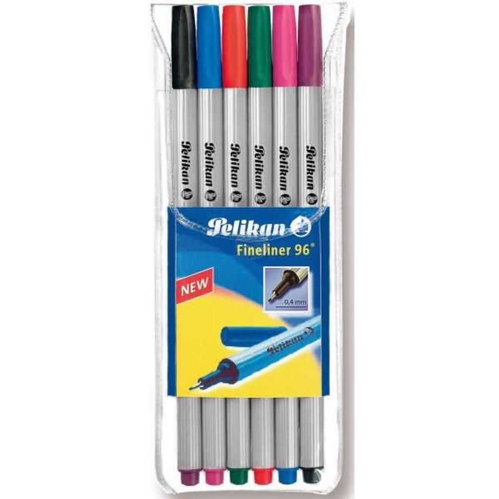 Pelikan 940650, Schwarz, Blau, Grün, Pink, Violett, Rot, Produktbild 