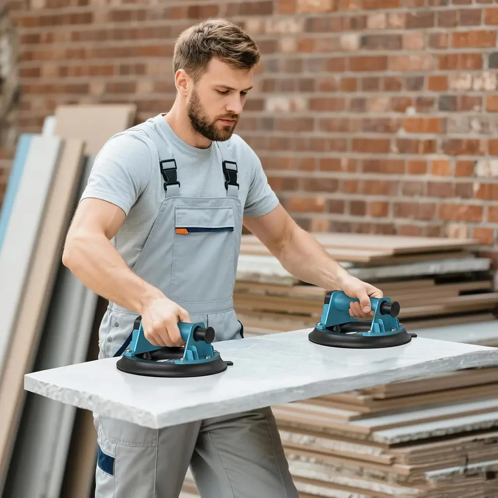 Ventouse à vide professionnelle 20cm - Capacité 200kg pour carrelage