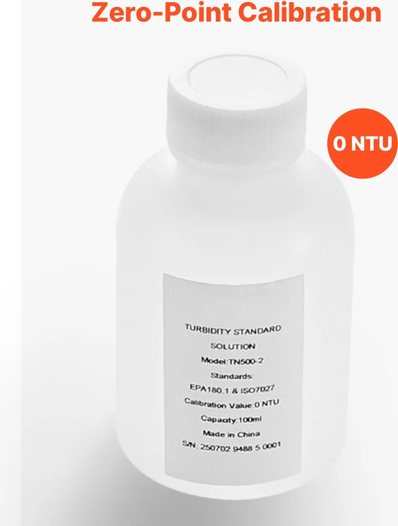 Solution Étalonnage Capteur Turbidité 0 NTU pour Contrôle Qualité de l'Eau - 5