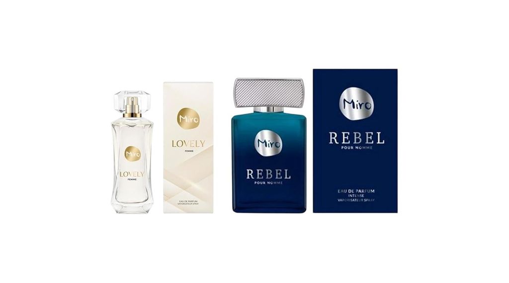 Miro Lovely Eau de Parfum Spray 50 ml + Miro Rebel POUR HOMME Eau de Parfum Spray 75 ml