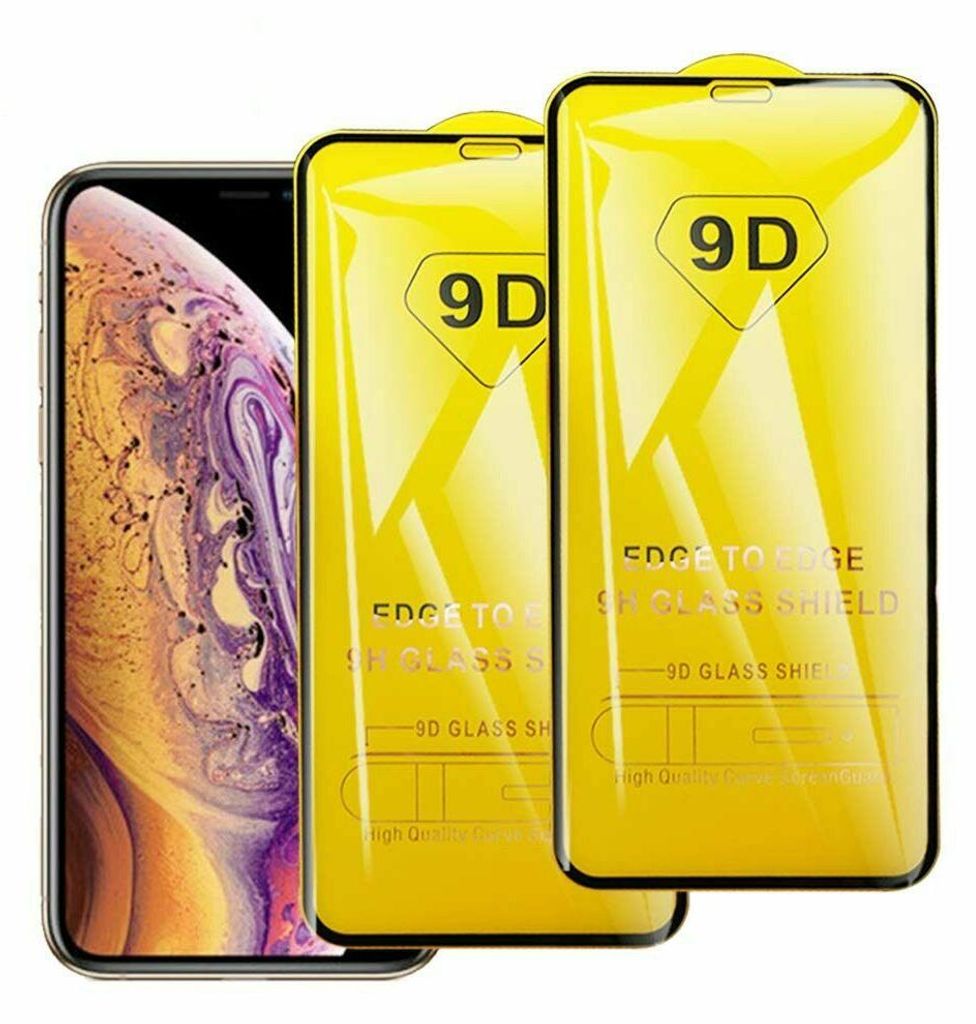 Für iPhone X XS 360 9H 9D Full Cover Schutzglas echt Glas Produktbild 