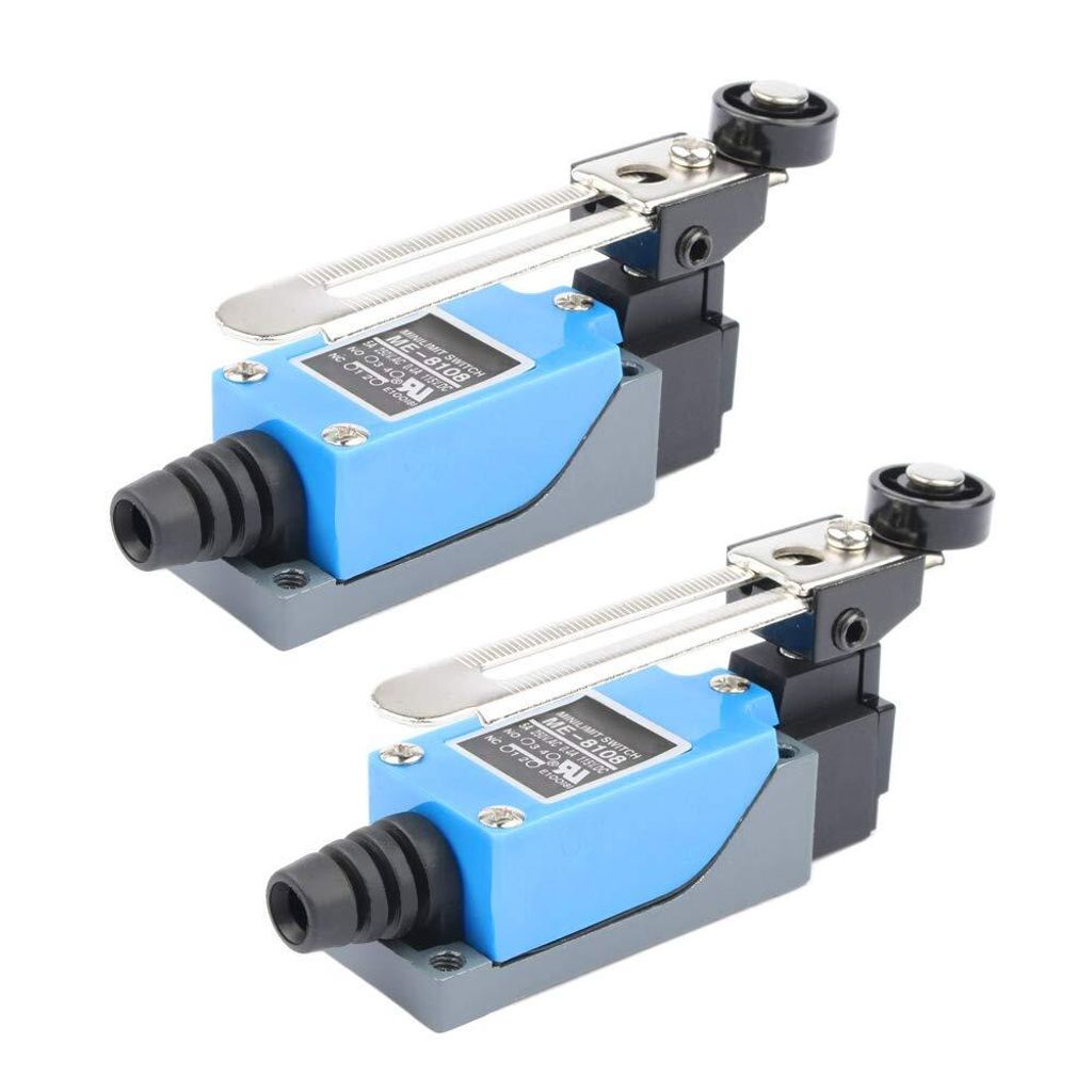 Hebel-Endschalter, 2er-Pack Einstellbarer Endschalter Wasserdichter Endschalter ME-8108 Endschalter, elektrischer Steuerschalter für Maschinen und...