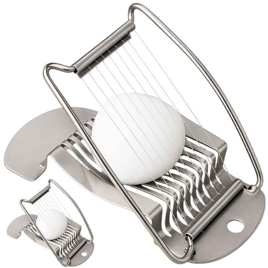 2 x Eierschneider Edelstahl Ei Schneider Zerteiler Slicer Produktbild 