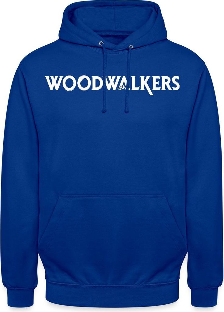 Spreadshirt Woodwalkers Film Logo Schriftzug Uni Hoodie, L, Royalblau