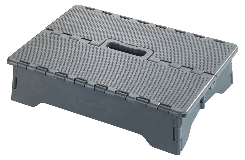 WENKO Schodki składane Secura, szare, udźwig 250 kg, Zdjęcie produktu 