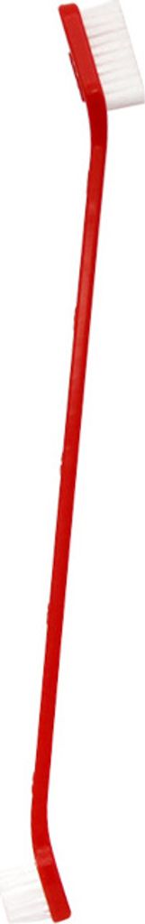 Zahnbürste für Hunde wendbar 17 cm Rot