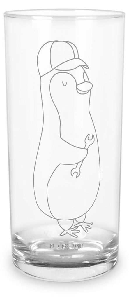 Mr. & Mrs. Panda Glas Wenn Papa es nicht reparieren kann, sind wir am Arsch 400 ml - Transparent - Geschenk, Vater, Tumbler, Vatertag, Wasserglas, ...