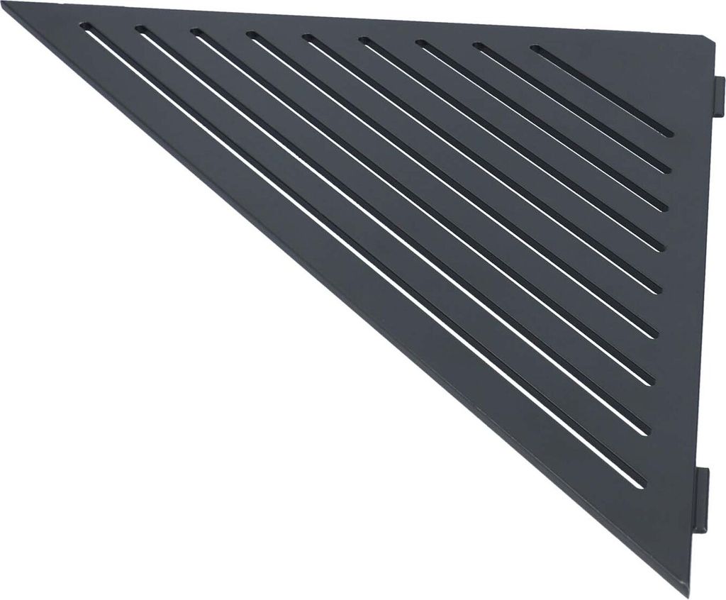 Duschablage PROSHELF Basic schwarz pulverbeschichtet 400 mm Produktbild 