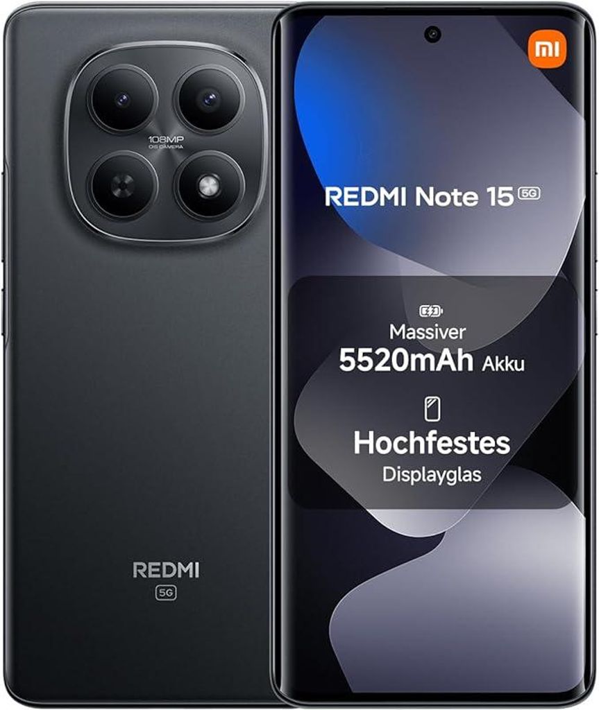 Xiaomi Redmi Note 15 5G Smartphone 8GB/256GB 6,77" 5520mAh, Produktbild 