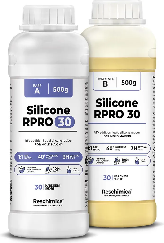 R PRO 30 Silicone Liquide Premium 1:1 - Kit 1kg pour Moulage de Précision