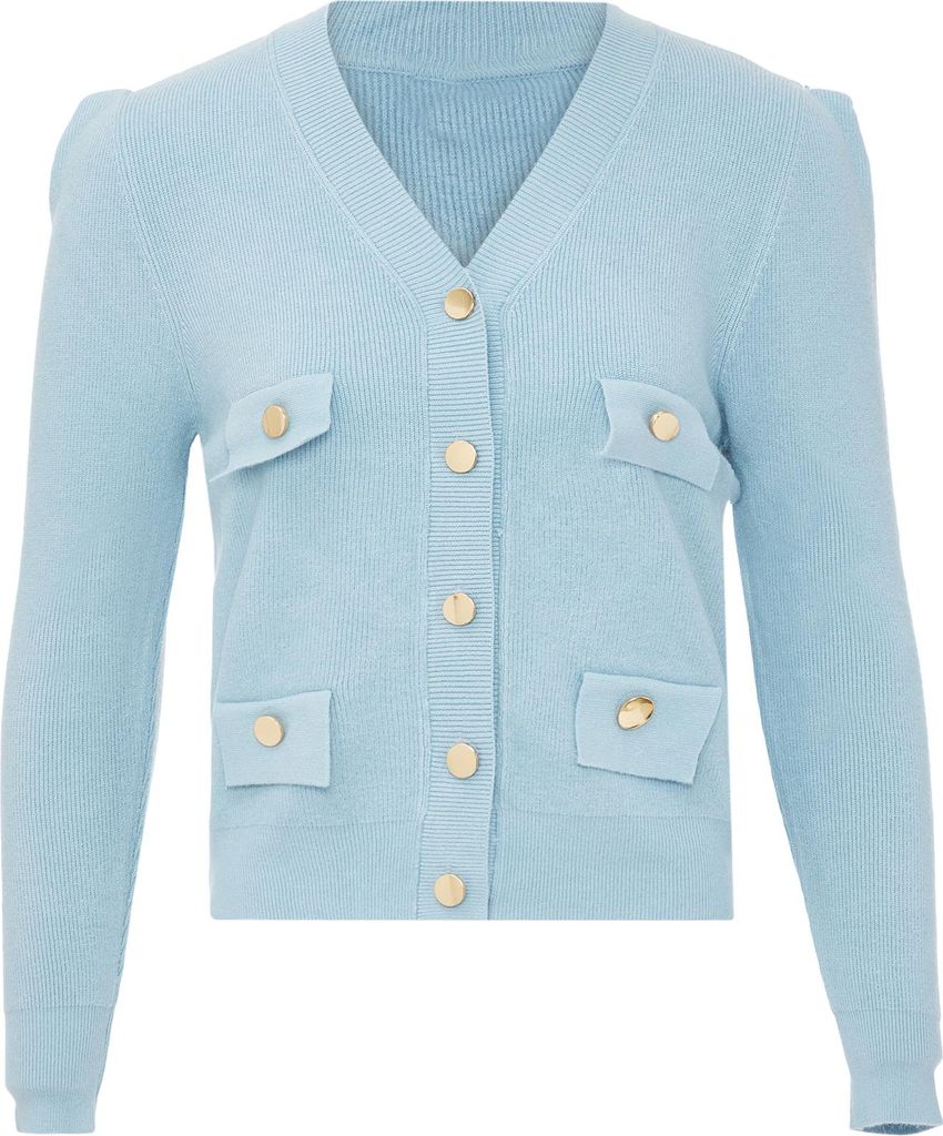NALLY damen strickjacke - hellblau, XS/S