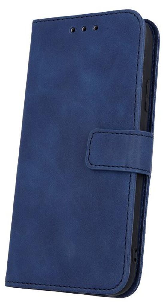 Smart Velvet Case Tasche Hülle kompatibel mit iPhone 11 Cover Magnet Buch-Tasche Blau