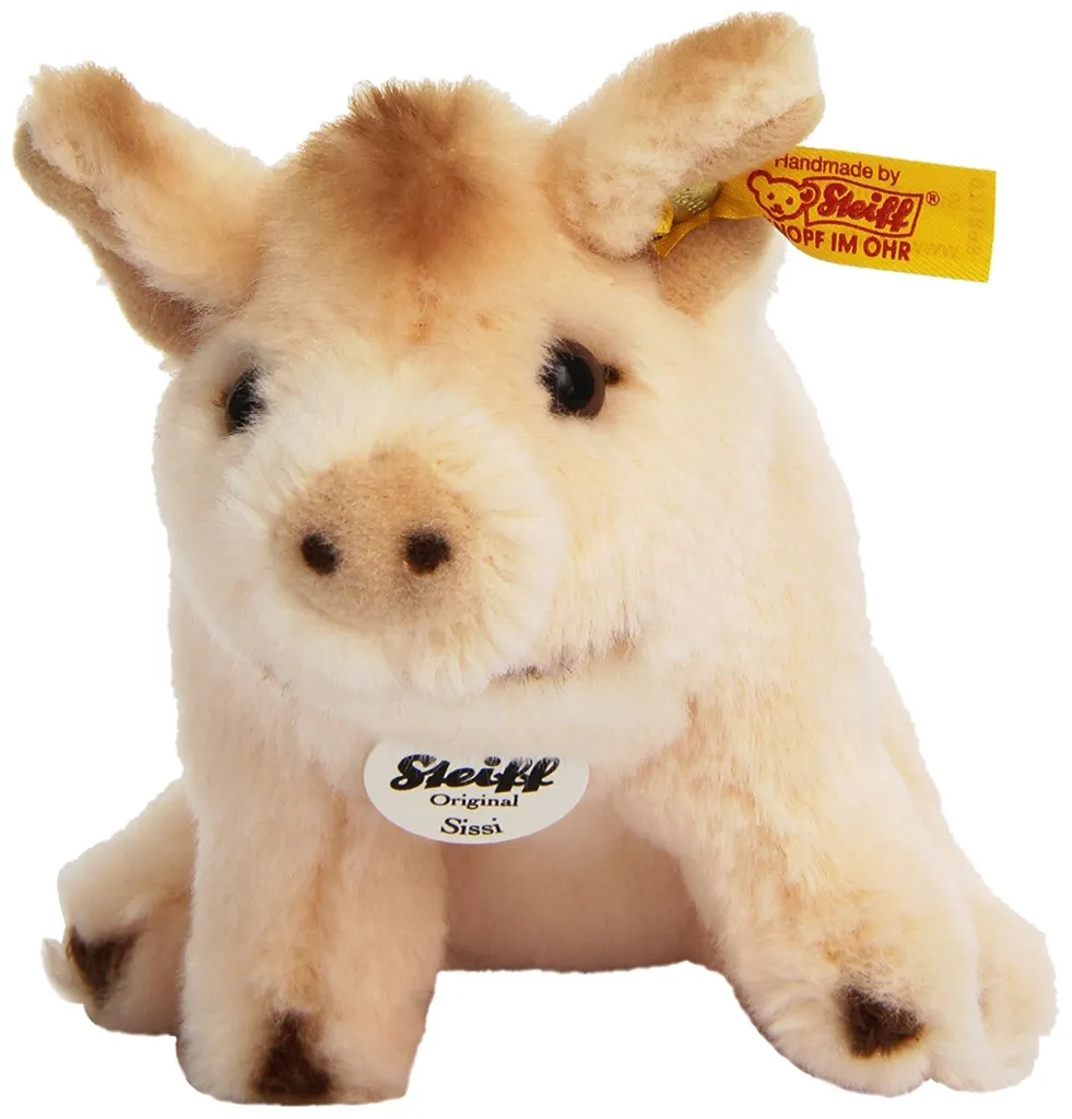 Peluche Cochon Sissi Steiff 15 cm : Doudou souple pour bébé et enfant