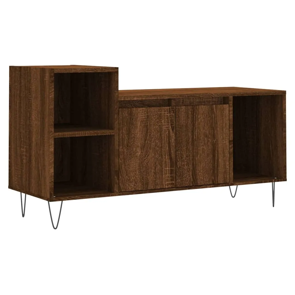 Mobile TV Legno Multistrato SYFAX™ Rovere Marrone 100cm - 1