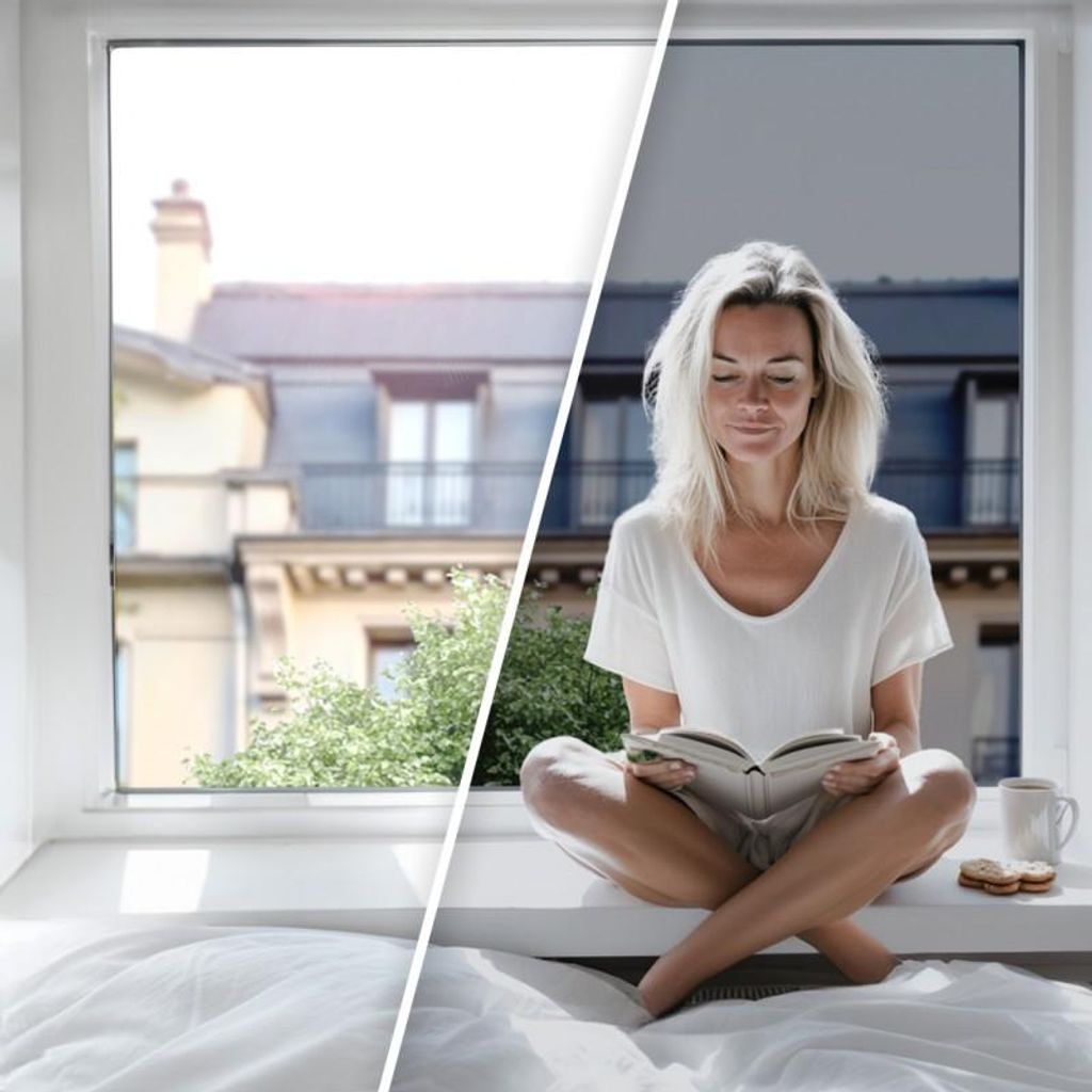 DIMEXACT - DIMEXACT Sonnenschutzfolie für Fenster, Außenmontage für Flächen über 1,2 m2, Bronze, Breite bis zu 1,52 m, Rolle -152 cm x 5 m - e...