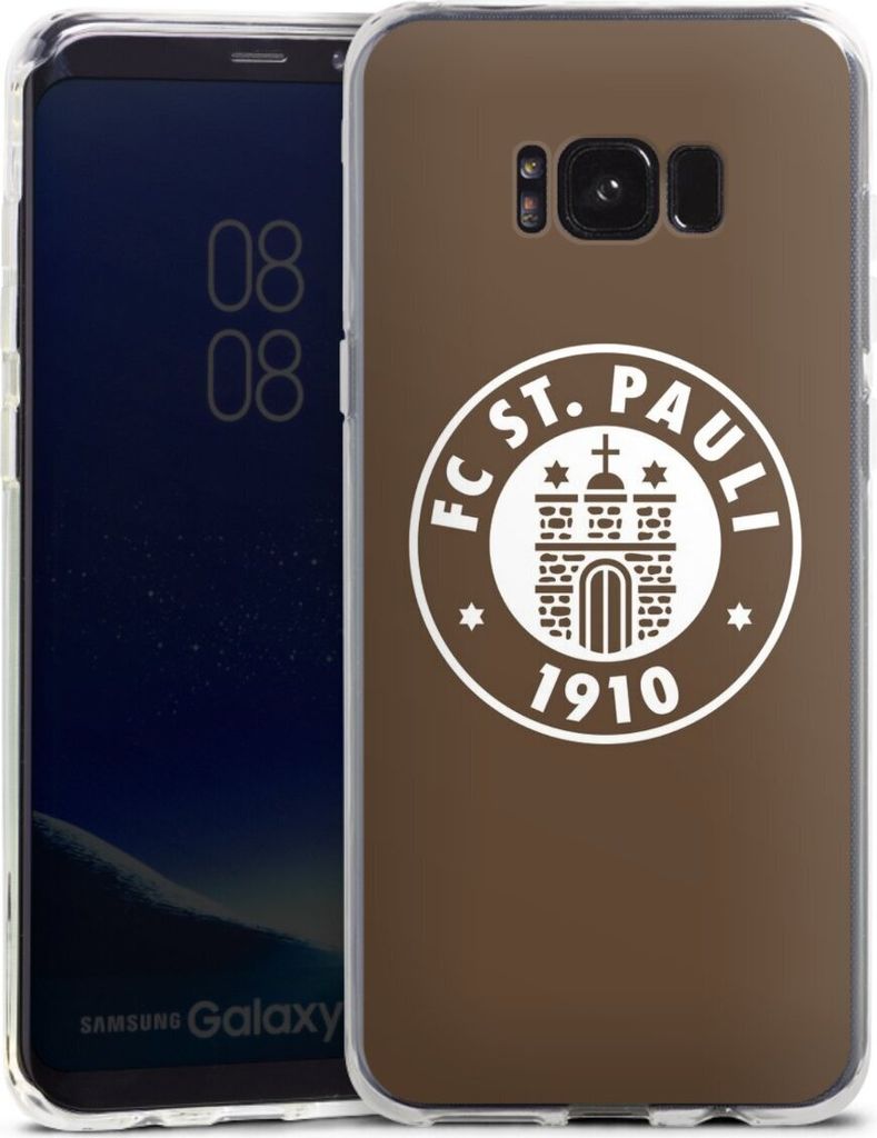DeinDesign Handyhülle für Samsung Galaxy S8 Plus Silikon Hülle Case Smartphone Schutzhülle FC St. Pauli Offizielles Lizenzprodukt Wappen