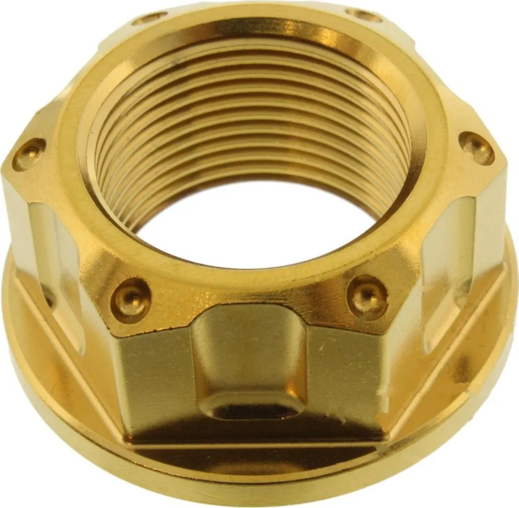 Écrou d'axe de roue M24x1,50mm or pour entretien Yamaha YZF-R6 R1