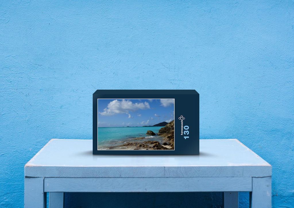 hansepuzzle 24312 - Küste Puzzle, 130 Teile, Reisen, 28,7 x 20,0cm mit hochwertiger Aufbewahrung, Kartonbox und wiederverschließbarem Beutel