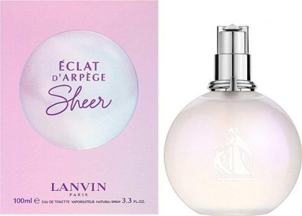 A product shot of a perfume bottle and its packaging.