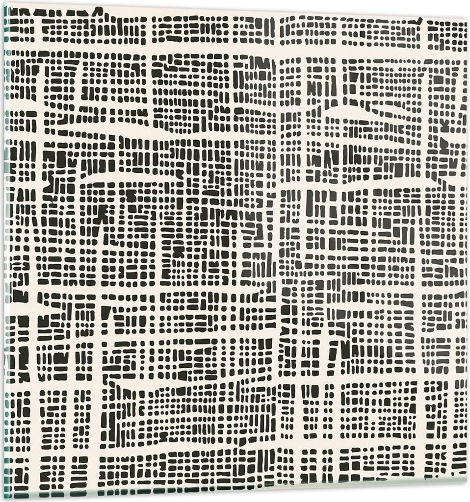 Bilder auf glas - Einteilig - Textur Muster Stück - 40x40cm - Glasbilder - Wandbilder - Bilder - zum Aufhängen bereit - Wanddekoration aus Glas -...
