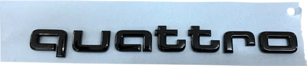 Acquista Logo Audi quattro Nero - Originale Black Edition