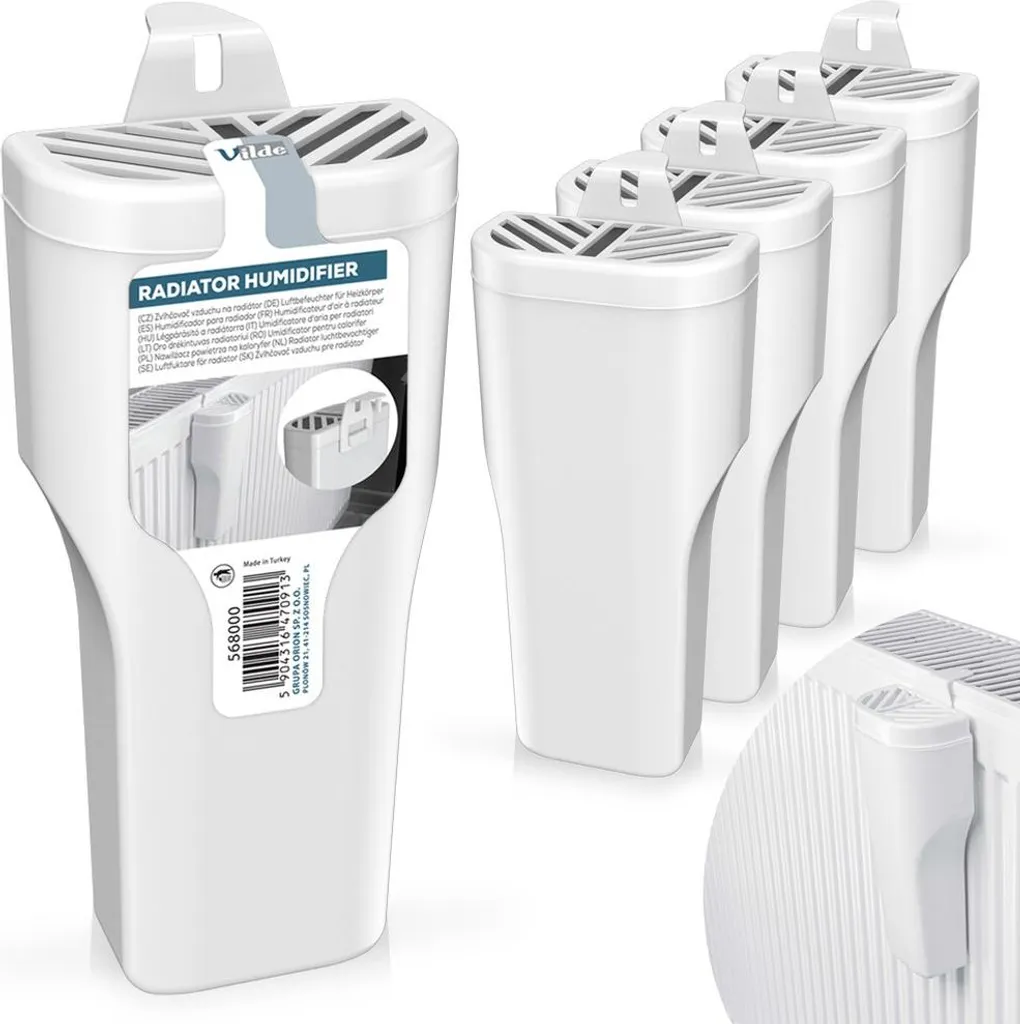 Kit 5 Evaporatori Vilde per Termosifoni Bianchi - Robusti e Pratici - 7