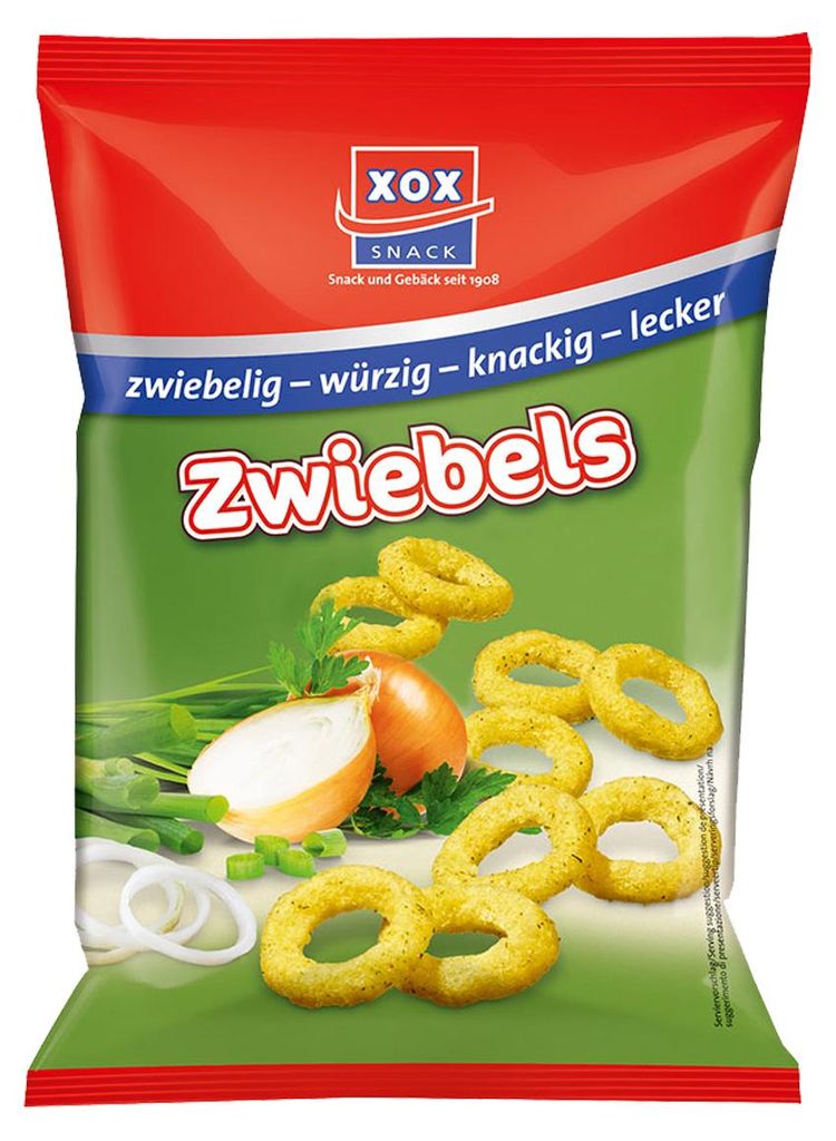 XOX Cebula pikantne krążki cebulowe o smaku pikantnych ziół Zdjęcie produktu 