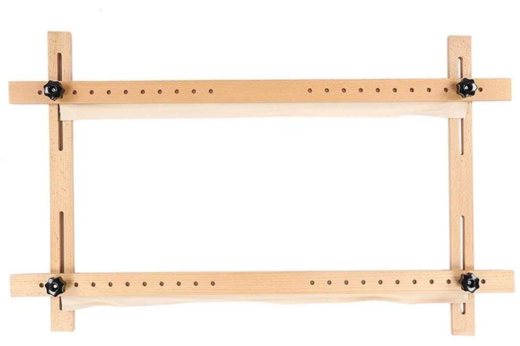 Stickrahmen 60x100 cm, verstellbar, Holz, DIY Kreuzstich-Set