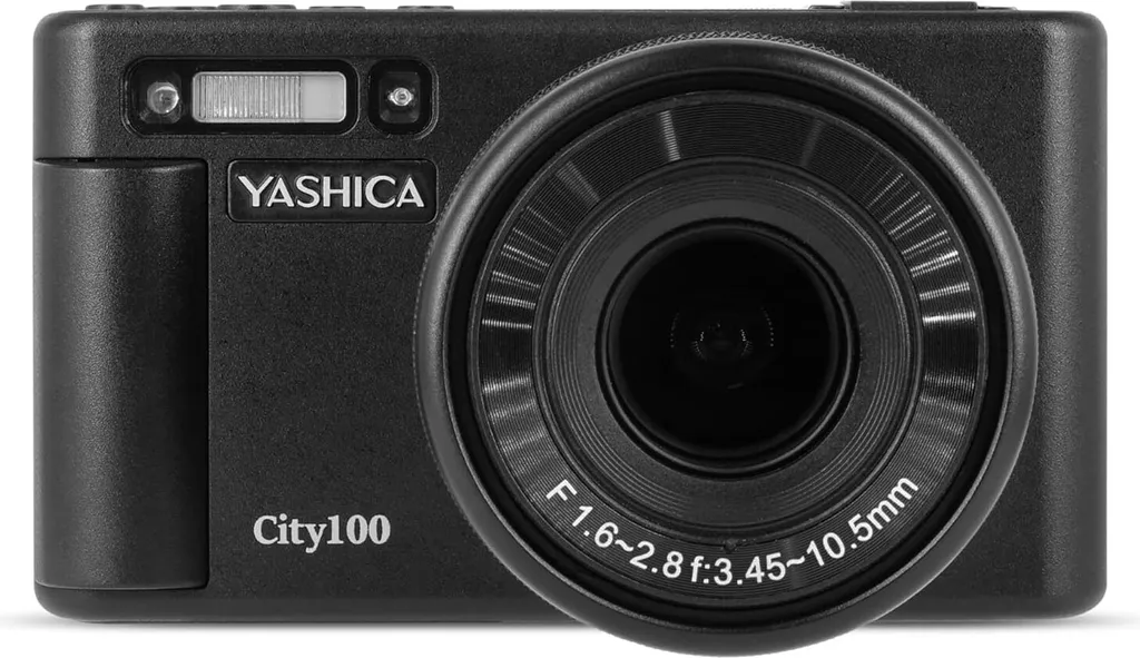 Appareil photo YASHICA City 100 Noir avec flash intégré et focale fixe