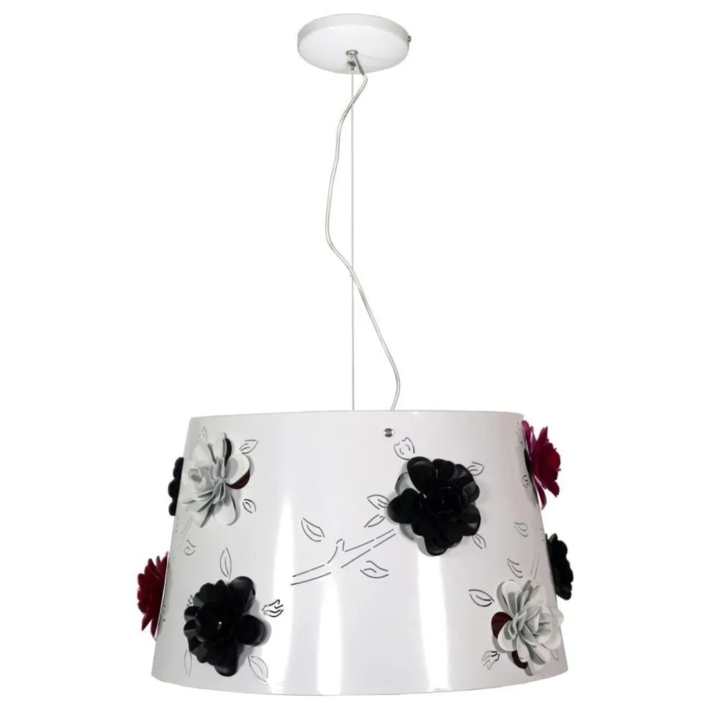 Plafonnier suspendu ROSA luminaire d'ambiance 60W pour chambre et bureau