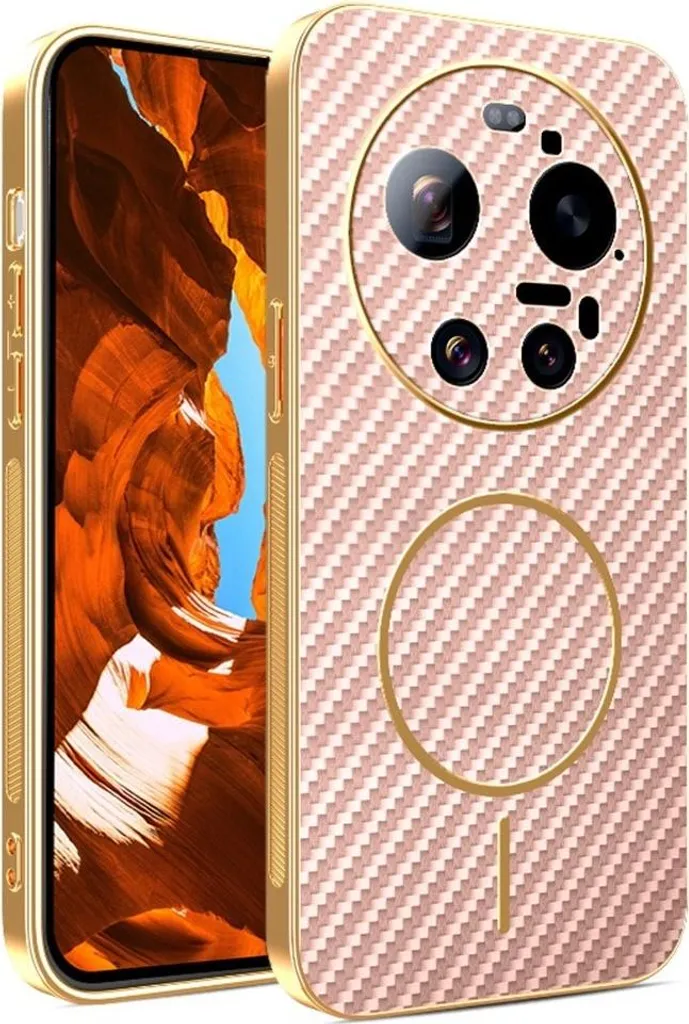 Custodia MagSafe Xiaomi 17 Ultra Rosa Carbonio - Phonesta Luxury Cover