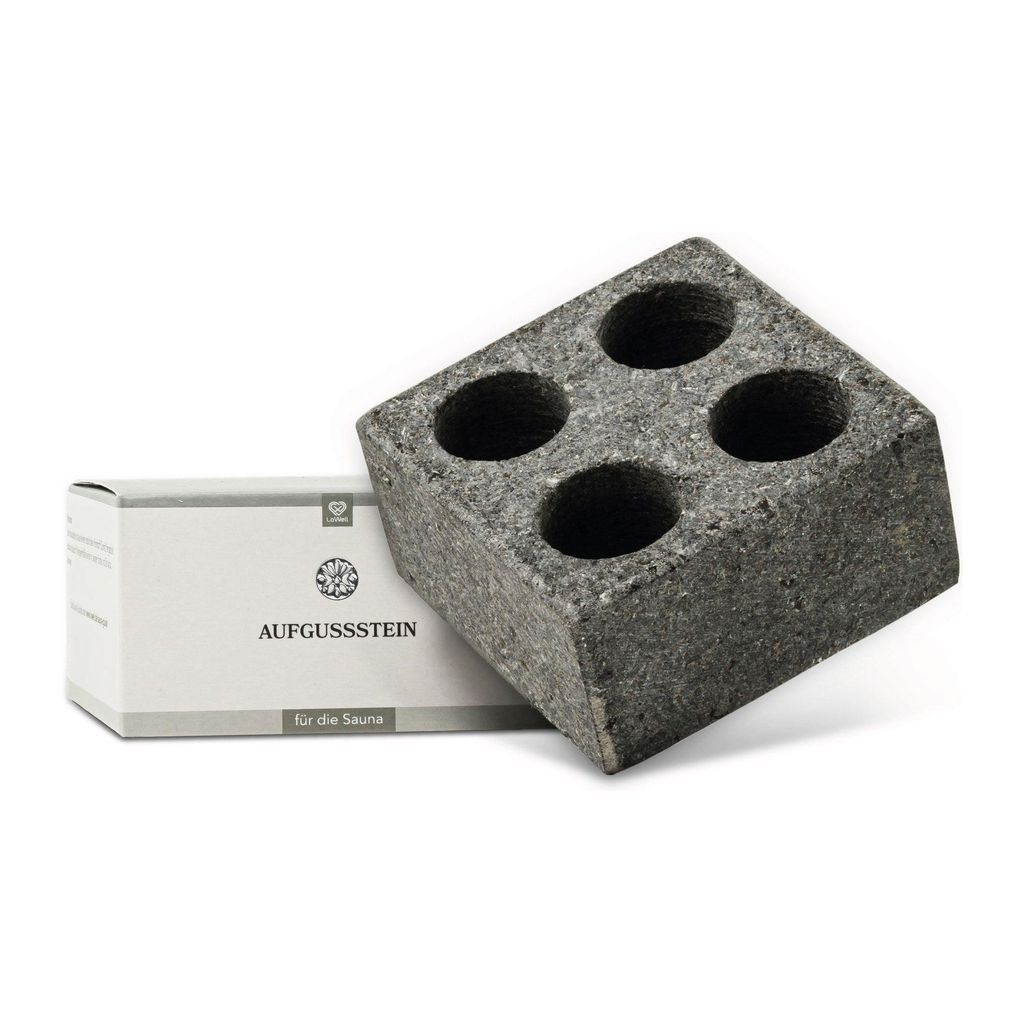 LoWell Aufgussstein mit 4 Kammern aus Granit – für Produktbild 